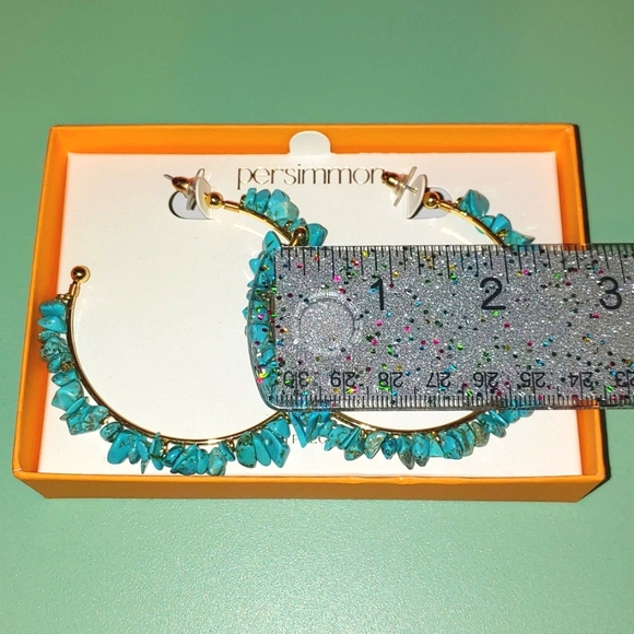 Persimmon | Semiprecious Stones |Hoop earrings - Picture 10 of 10